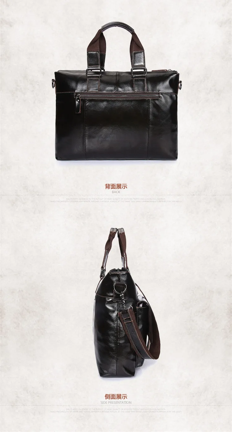 Гарантия, мужская сумка из натуральной кожи, натуральный первый слой, коровья кожа, сумка через плечо, 14 дюймов, сумка для ноутбука, повседневные сумки