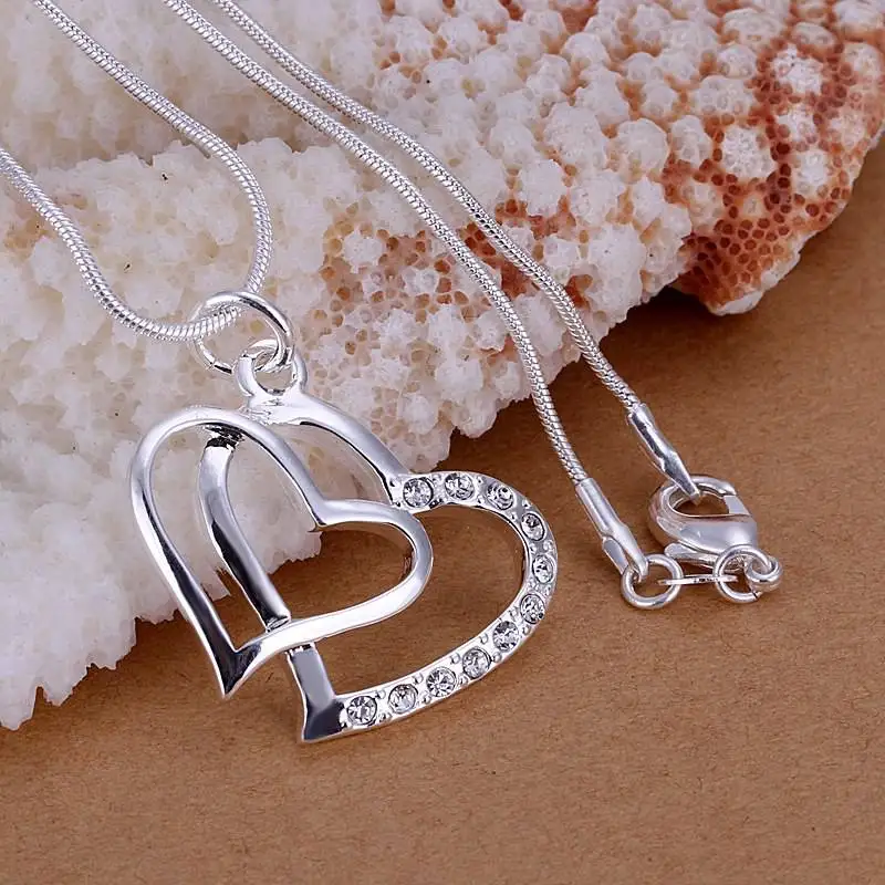 fine 925 sterling silver pendant 925 sterling silver jewelry rhinestone