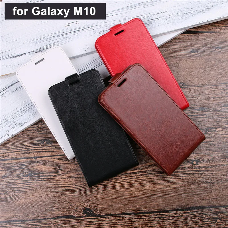 Phone Case for Samsung Galaxy M10 Cover 6.22 inch Vertical PU Leather Flip Men Women Covers | Мобильные телефоны и
