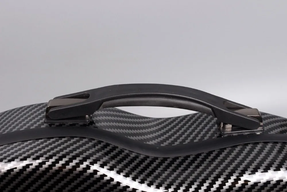 Yinfente 4//4 violin Case Mixed Carbon fiber Violin Box Strong Light With Password Lock 1.9kg weight 5 colors white