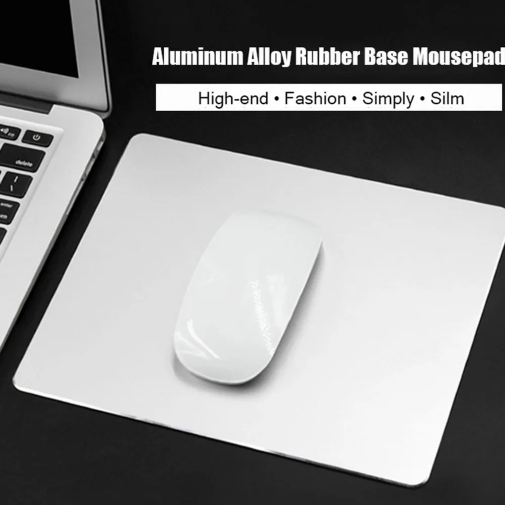 Коврик для мыши из алюминиевого сплава двухсторонний точный коврик для мыши Противоскользящий мышь коврик для игровой мыши для ноутбука ПК мышь
