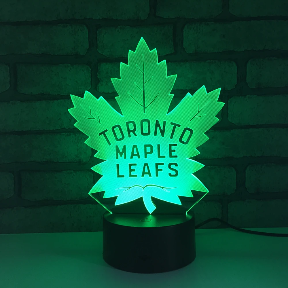 Toronto кленовый лист светодиодный RGB Ночной светильник 7 цветов меняющий Настольный