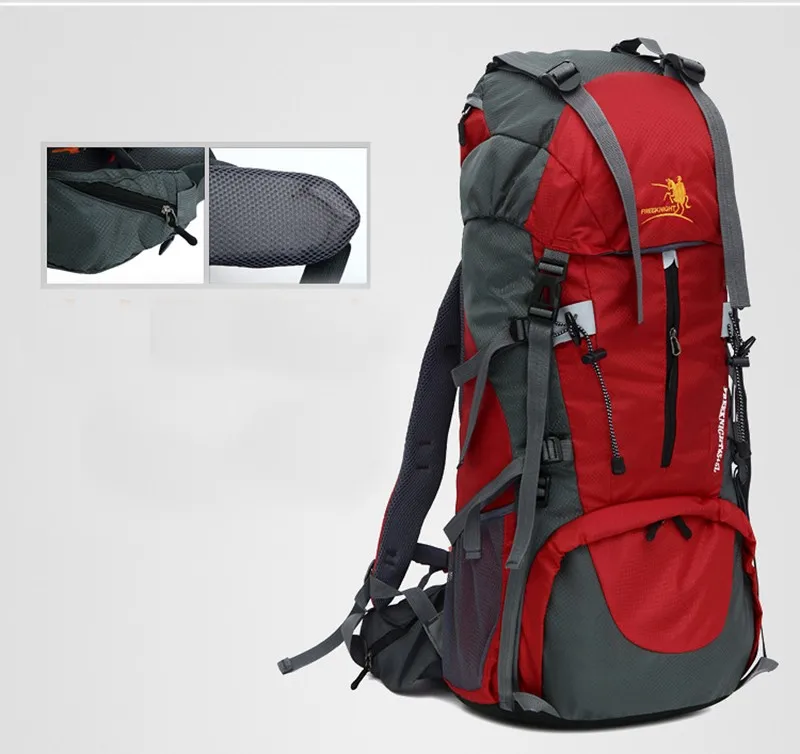Free Knight Men 65L+5L Large Capacity Outdoor Sport Bags Nylon Waterproof Travel Bag Hiking Backpack Camping Backpacks For Women