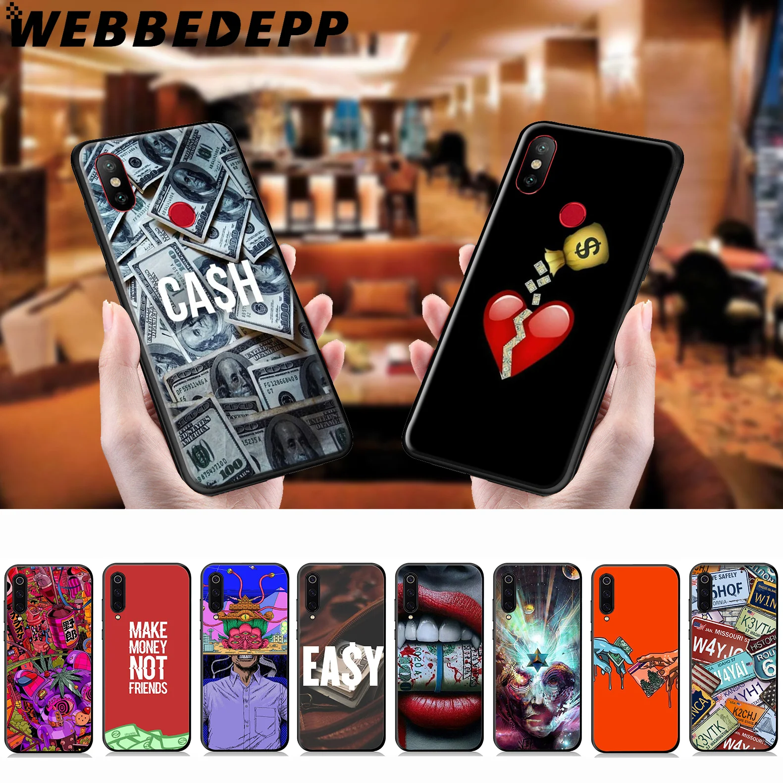 WEBBEDEPP мягкий чехол для Xiaomi Mi 9T 9 8 SE 6 A1 A2 A3 Lite MiA1 MiA2 MiA3 F1 MAX 3 Mi8 CC9E CC9 |