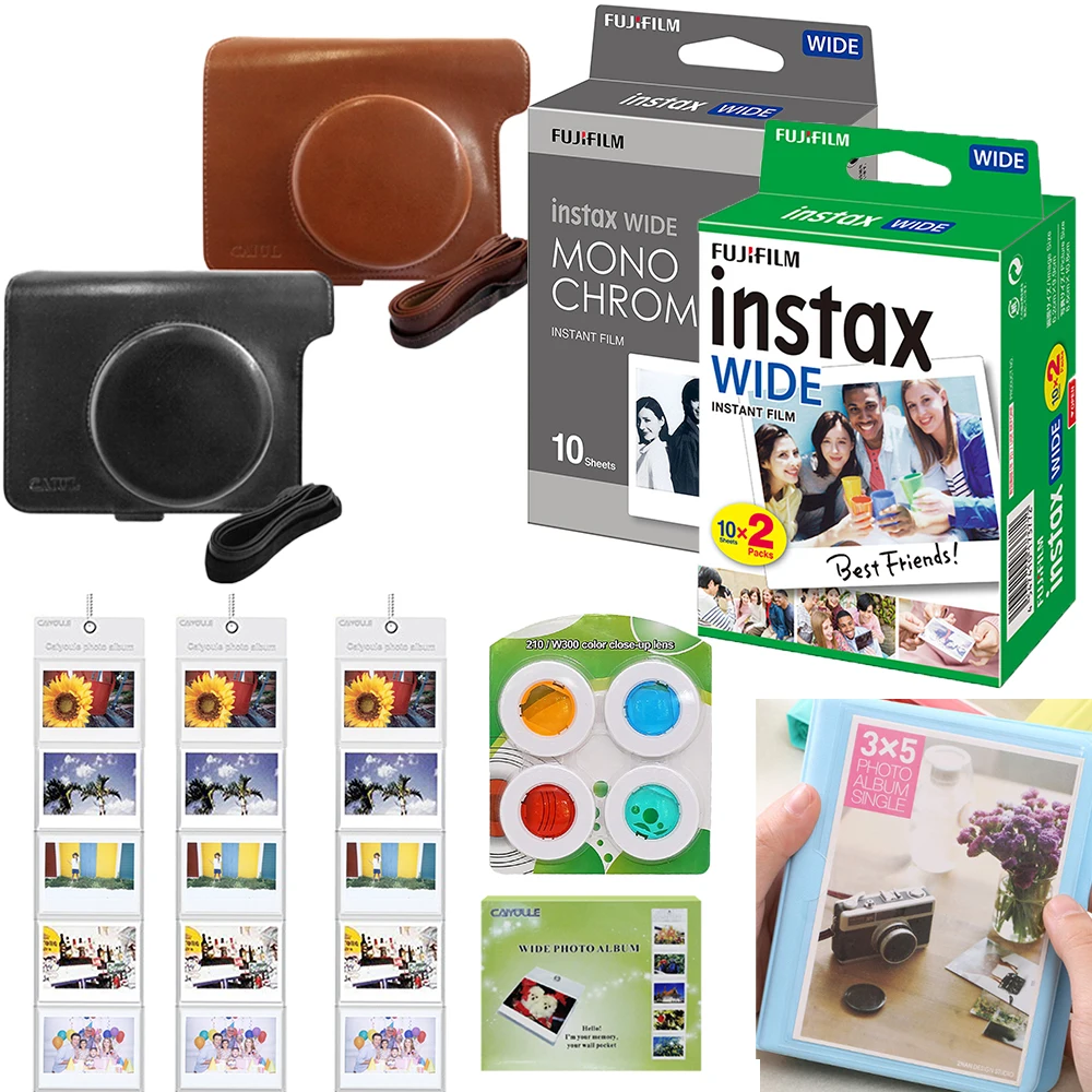 Белая/монохромная фотобумага Fujifilm Instax широкий чехол для камеры 300 альбом