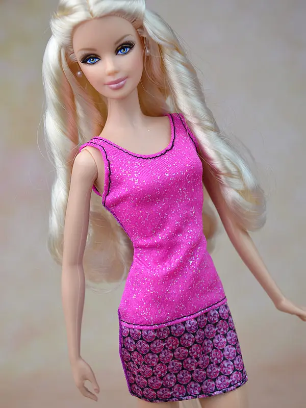 Высококачественное платье для куклы ручной работы с открытыми плечами короткое платье для Барби Сказочный Дом Красочная Одежда для 1/6 кукол