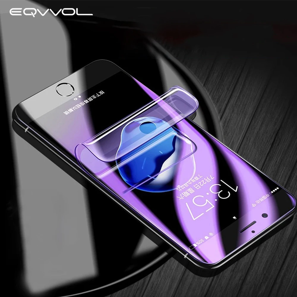 Eqvvol 9D полное покрытие мягкая Гидрогелевая пленка для iPhone XR XS MAX X изогнутая