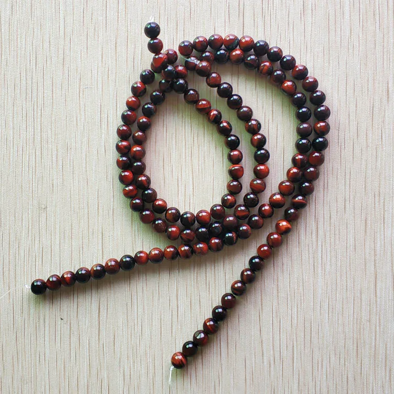 

Good quality Natural red tiger eye stone round loose beads 6mm for Necklaces Bracelets jewelry making Wholesale 67pcs/lot free