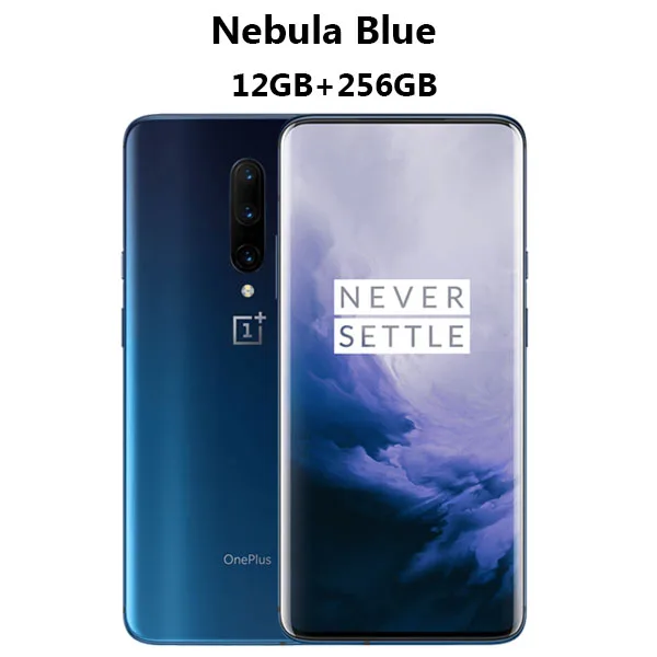 Oneplus 7 Pro мобильный телефон 8 Гб 256 г Snapdragon855 Octa Core 6,6" 1440x3120p 19,5: 9 Полный Экран 16MP+ 48MP Камера NFC - Цвет: NebulaBlue 12GB 256G