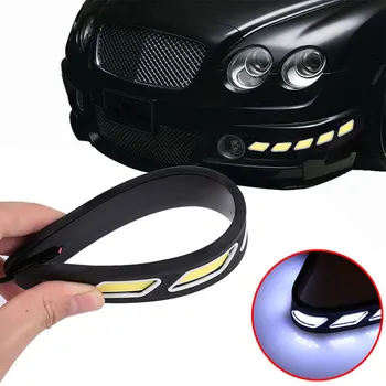 

Vehemo COB Strip Motorcycle Daytime Running Light Truck Car Driving Light Super Bright Driving Light Car Warning Lights Fog