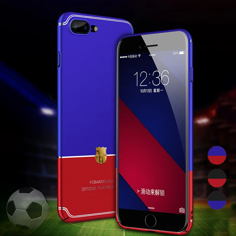 BFOLLOW FCBarca Жесткий Чехол для ПК iPhone 6 6S/6S Plus/7 8 плюс/X Футбол Клуб задняя крышка Coque |