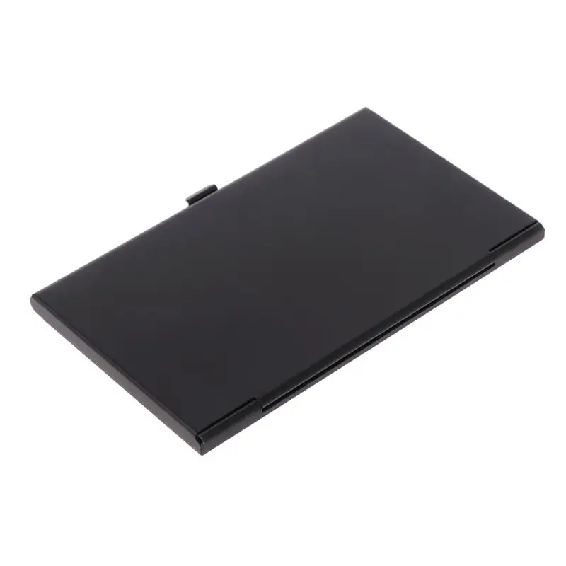 Черный портативный монолайер Алюминиевый жесткий EVA карта памяти чехол для 1SD 8TF Micro SD карта Pin держатель