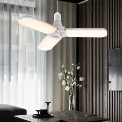 60 Вт-30 Вт Светодиодный светильник супер яркий Складной вентилятор угол лезвия Регулируемая потолочная лампа домашние энергосберегающие