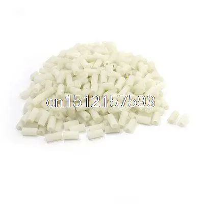 

400 Pcs M3 x 12mm Nylon Insulation Hex Hexagonal Threaded Spacer Support