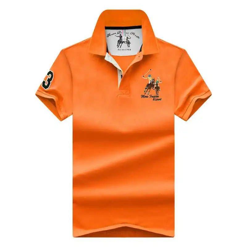 

FASHIONBOY StoreClothing Men Polo Shirt Men Business Casual Solid Male Polo Shirt Short Sleeve High Quality Pure Cotton