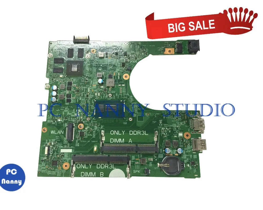 

PCNANNY 042FX9 42FX9 for Dell INSPIRON 3558 Laptop motherboard i5-5200U 14216-1 1XVKN DDR3L tested