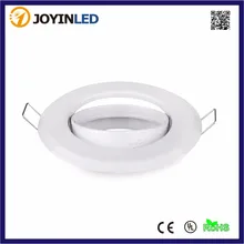 10 шт./лот дешевле 4 Вт GU10 пятно света с белый круглый Рамки приспособление отделкой кольца