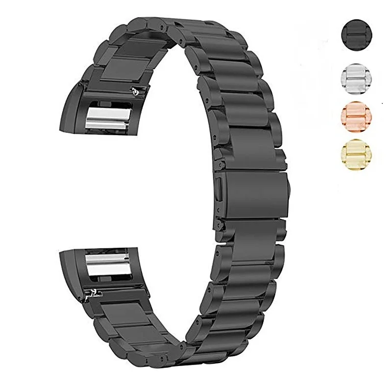 

ASHEI For Fitbit Charge 2 Bands Stainless Steel Replacement Accessory watch band straps Wristbands Bracelet for fitbit Charge 2