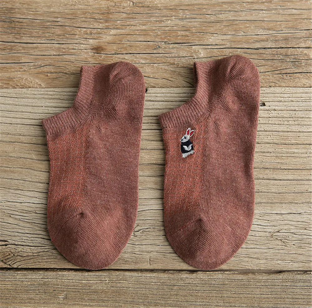 2019 Woman summer embroidery funny boat socks cartoon breathable wicking comfortable socks sports casual fitness socks 40M22 (10)