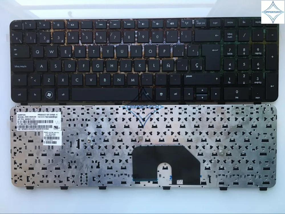 

new for HP Pavilion DV6-6000 DV6-6100 DV6-6200 SP spanish notebook laptop keyboard teclado with frame