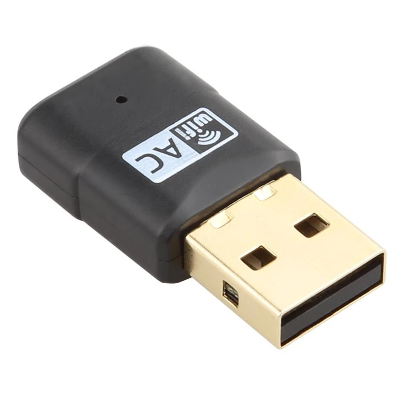 Chielecna беспроводной двойной USB гигабитный 600 Мбит/с 2,4G+ 5 ГГц двухполосный AC Wifi антенна 802.11a/b/g/n адаптер Wi-Fi ключ сетевой карты