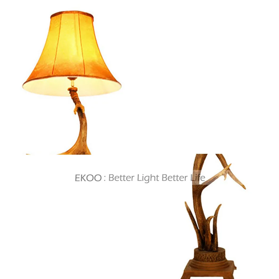 EKOO торшер смола олень Decorative декоративная лампа винтажный Европейский Промышленный стиль для спальни гостиной