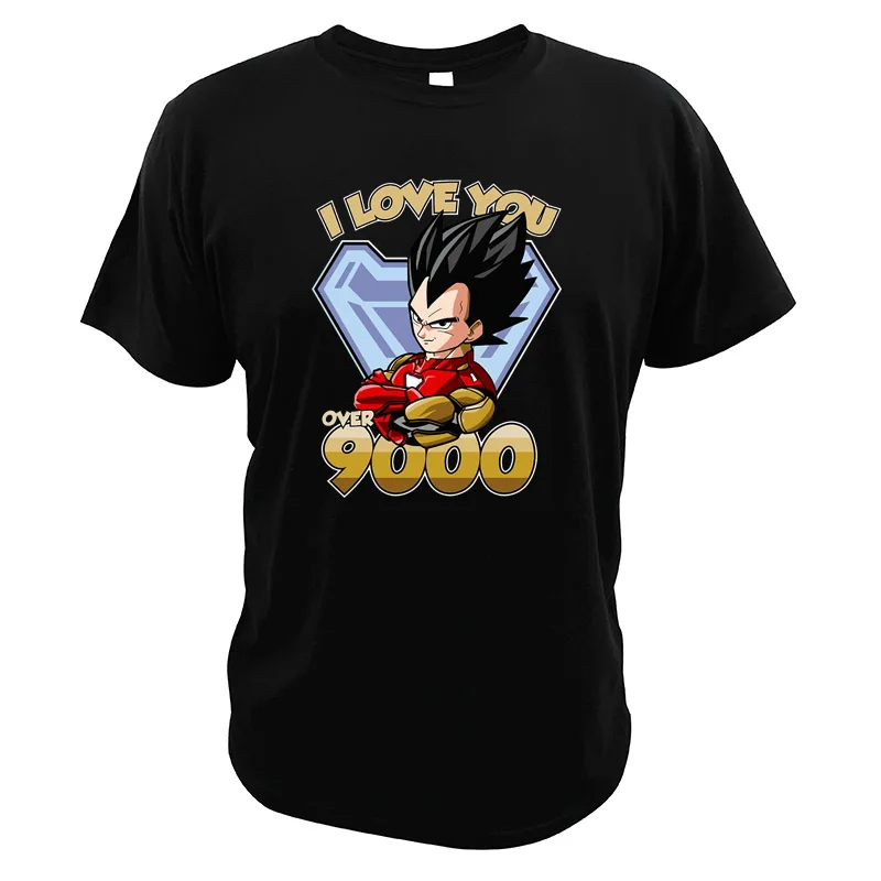 

Vegeta T Shirt Dragon Ball Anime Cotton Marvel Crew Neck Avenger Soft I Love You 3000 Times Tops Iron Man Tony Stark Tshirt