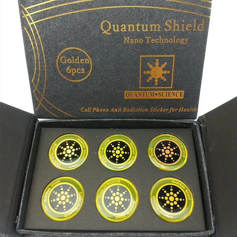 

Newly 6pcs Radiation Protection Phone Sticker Round Quantum Shield for Mobiles DC128