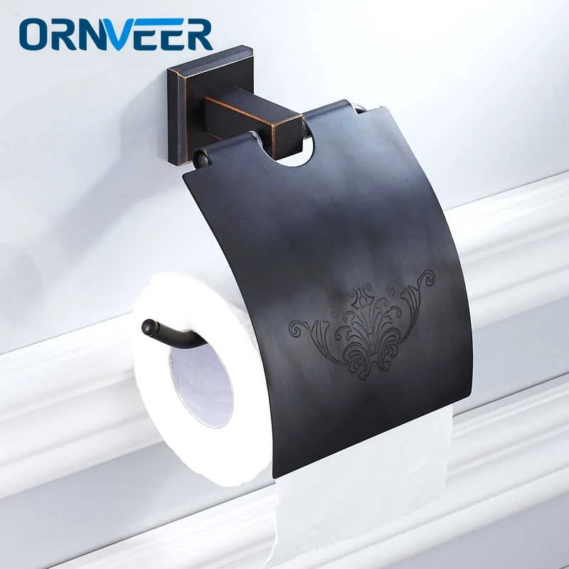 Oil Rubbed Bronze Toilet Paper Holder Roll Holder Tissue Holder Solid Brass Bathroom Accessories
