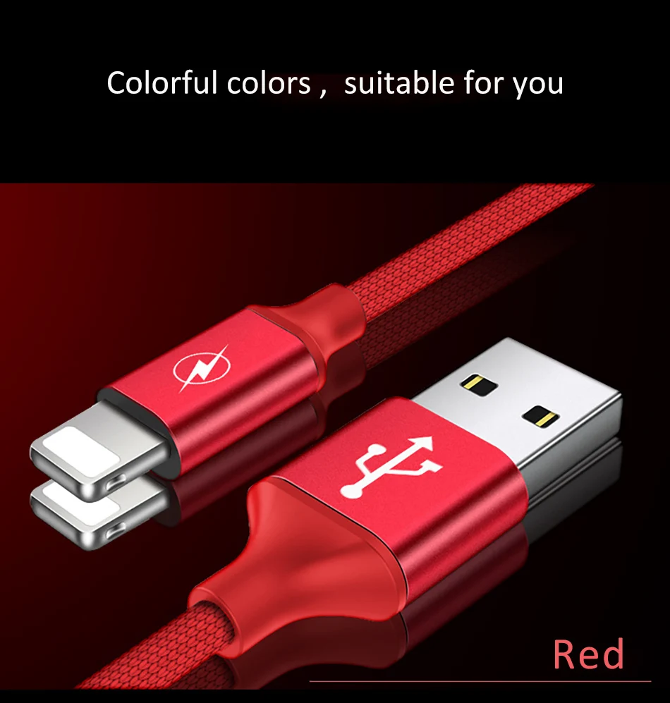 Nylon Lighting Charger Cord Fast Charging iphone 55S66S78X Plus Charge Cables 8 Pin Tablet For iPad Mini 0 (8)