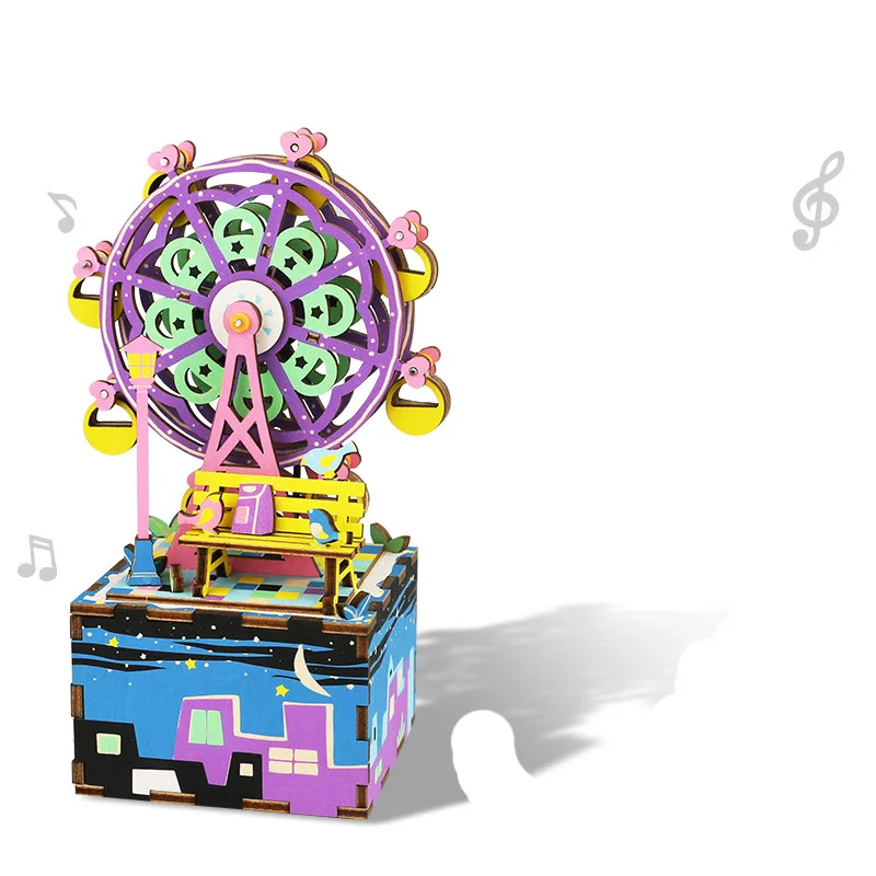 Electronic Toys Kid's Party Children's enlightenment wooden music box toy birthday gift Ferris wheel kids toys for children Electronic Toys Kid's Party Children's enlightenment wooden music box toy birthday gift Ferris wheel kids toys for children