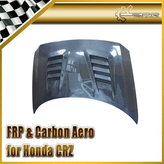 

Car-styling For Honda 12-On CRZ Carbon Fiber A-Style Vented Hood Glossy Fibre Engine Bonnet Racing Auto Body Kit Accessories