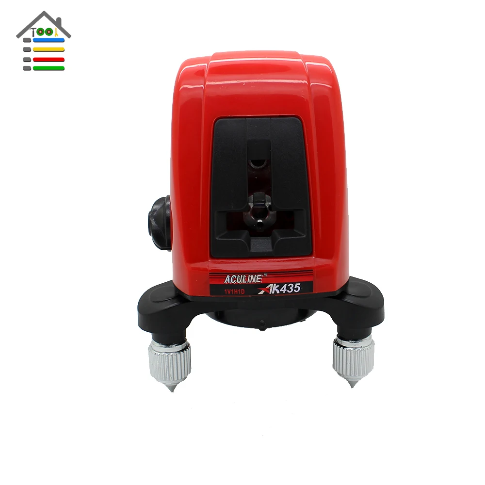 

AK435 360 Degree Self-leveling Cross Laser Level Leveler Red 2 Line 1 Point with Bag Wall Bracket