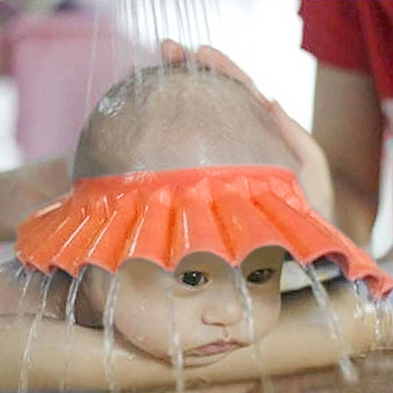 Детский Регулируемый шампунь для купания, шапочка s, Детская безопасная защита для мытья волос, безопасный шампунь для душа, ванны для купания, мягкая шапка