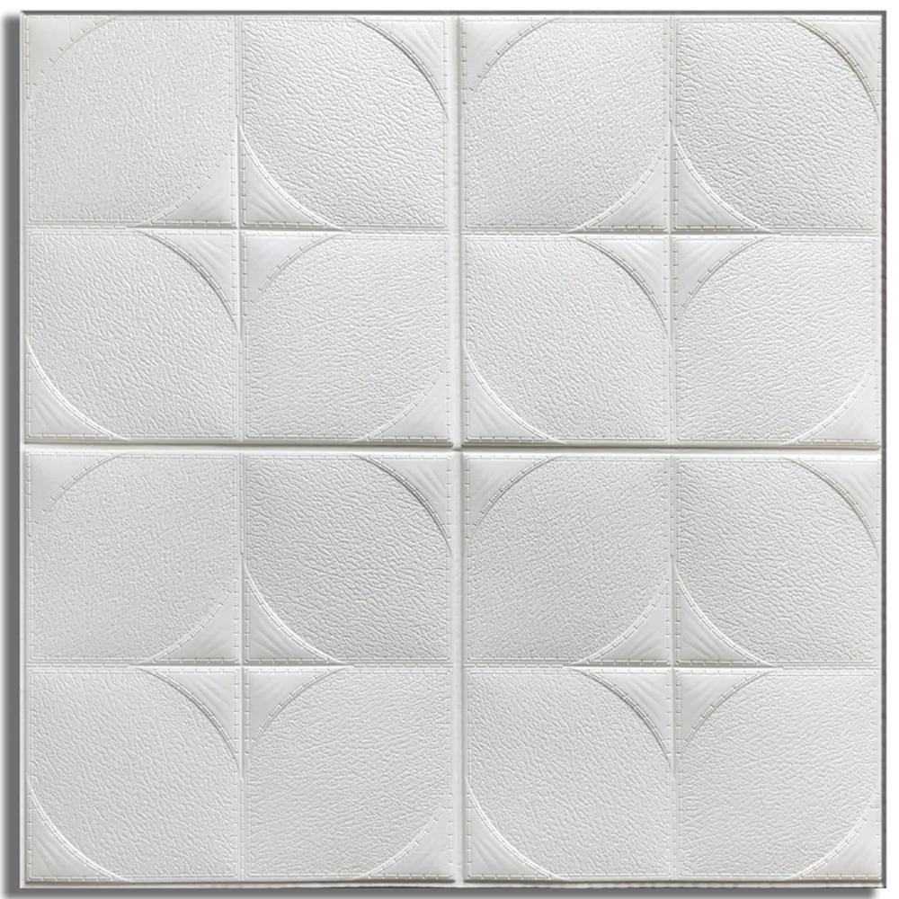 

New 60 * 60 * 0.8cm PE Foam 3D DIY Wallpaper Wall Stickers Wall Decor Embossed Brick Stone For Living Room Bedroom