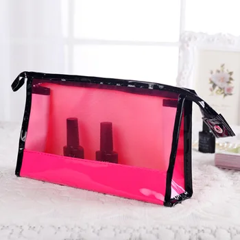 

transparent Cosmetic box female Quilted professional cosmetic bag women's large capacity storage handbag travel makeup bag-40