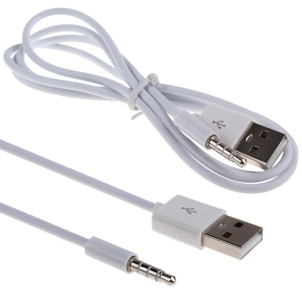 

1m USB Data/Charging Adapter Cable 3.5mm AUX Audio Plug Jack to USB 2.0 Male Charge Adapter Cable