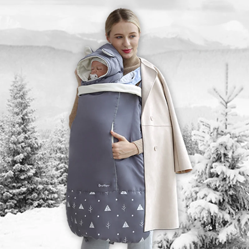 Baby Carrier Cloak Warm Cape Stroller Pram Cover Baby Carrier Velvet