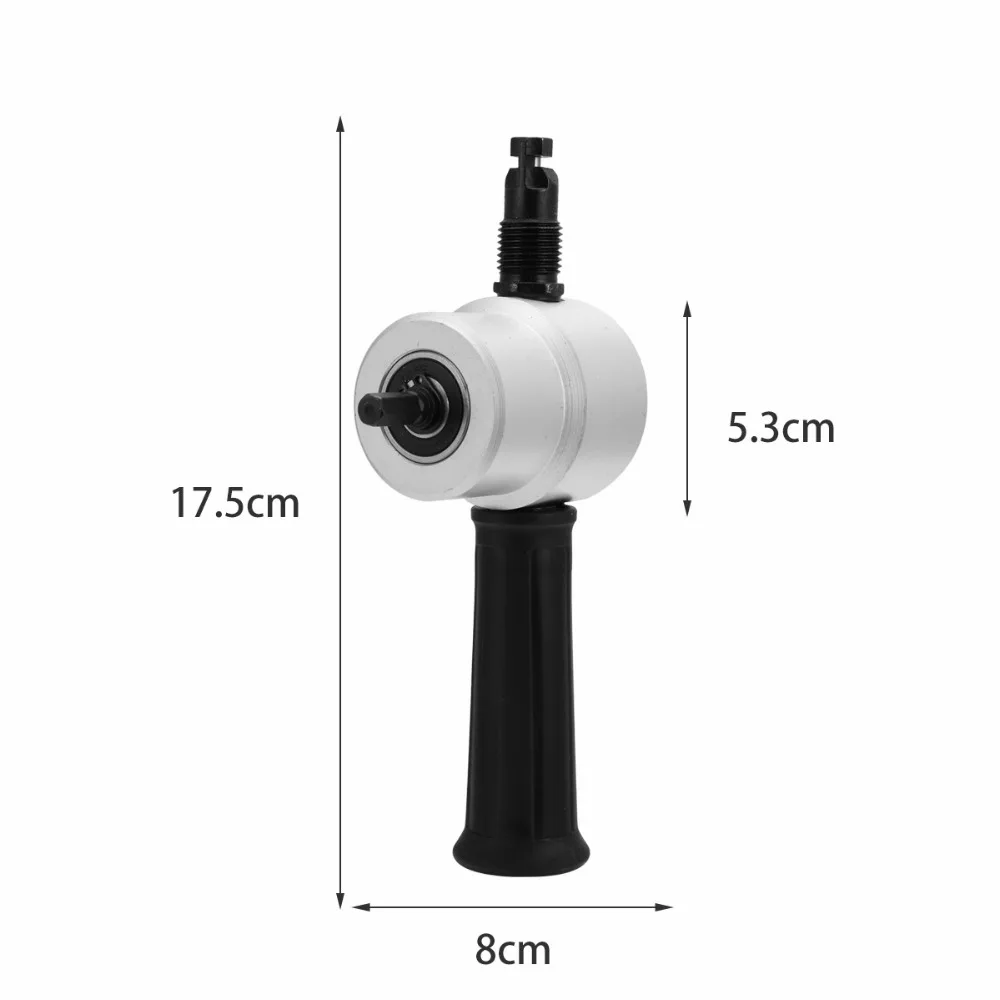 TRANVON Sheet Metal Cutting Nibble Metal Cutter Double Head Nibbler Blade Saw Cutter Tool Drill Bits Accessory Cutting Machine (2)