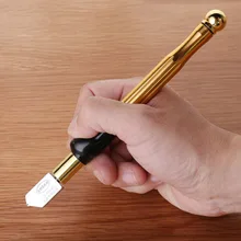 Одноцветные, блестящие резак для стекла острый велосипед складной нож для резки стекла алмазный инструмент твердого сплава DIY Зеркало для плитки ремонт режущих инструментов