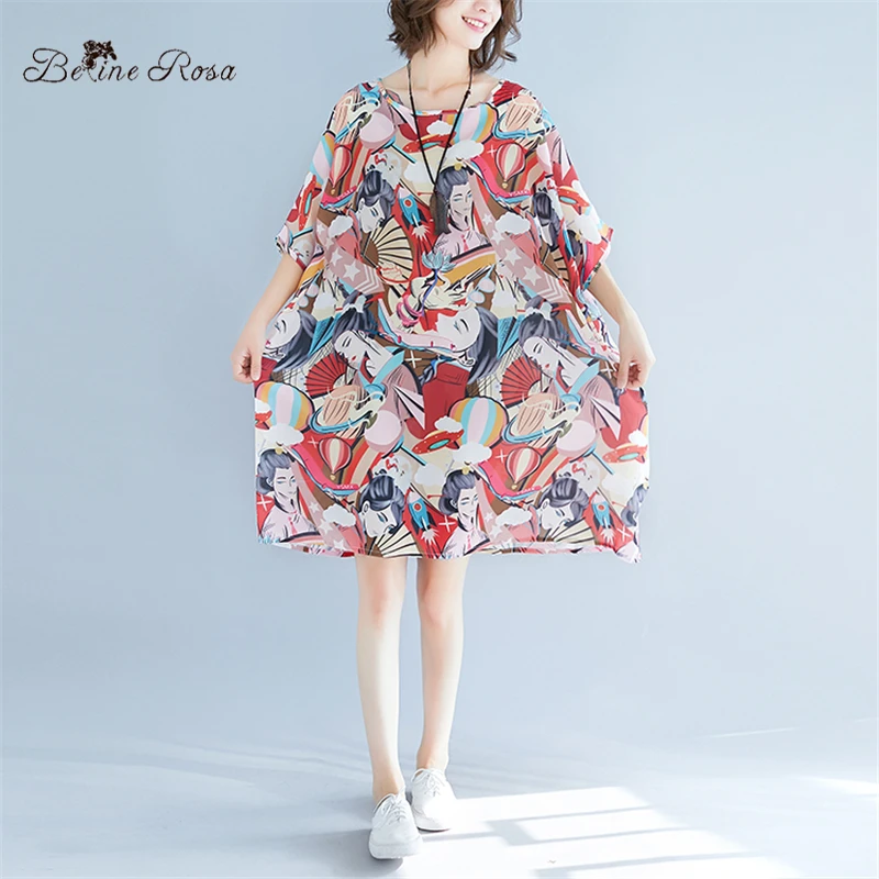 BelineRosa 2019 الشاطئ نمط فستان صيفي في أحجام كبيرة 4xl 5xl 6xl 7xl المتضخم السيدات نمط تونك اللباس 72B00023 BelineRosa 2019 الشاطئ نمط فستان صيفي في أحجام كبيرة 4xl 5xl 6xl 7xl المتضخم السيدات نمط تونك اللباس 72B00023