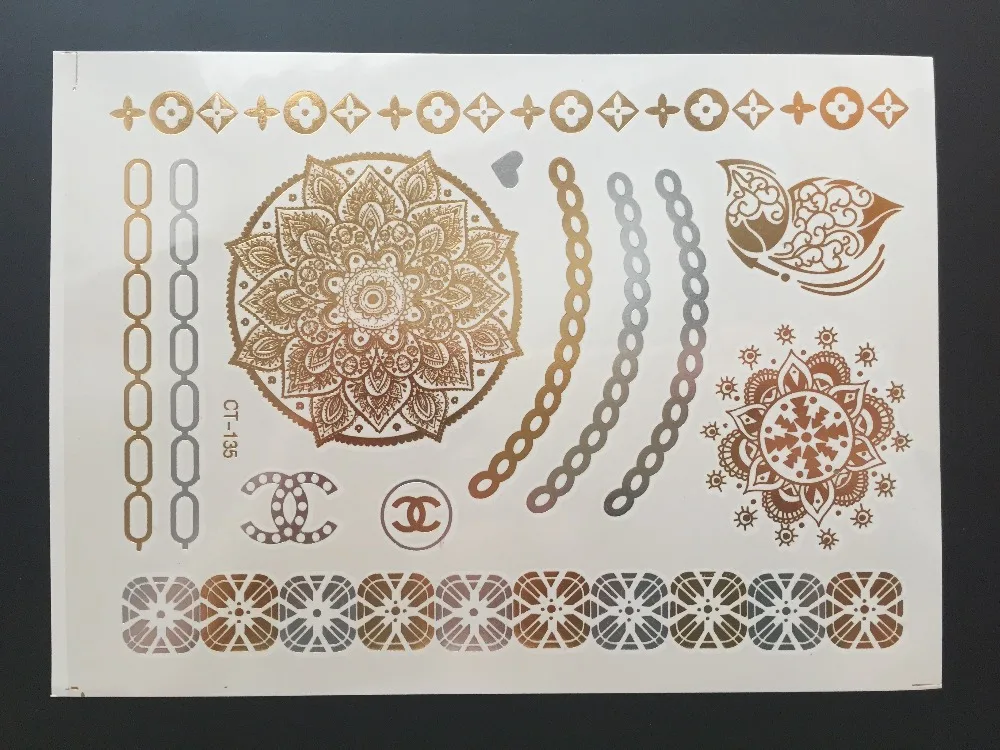 Disposable Transfer Temporary Tattoos brand logo style Laser Papers Color Copier Art Decal | Красота и здоровье