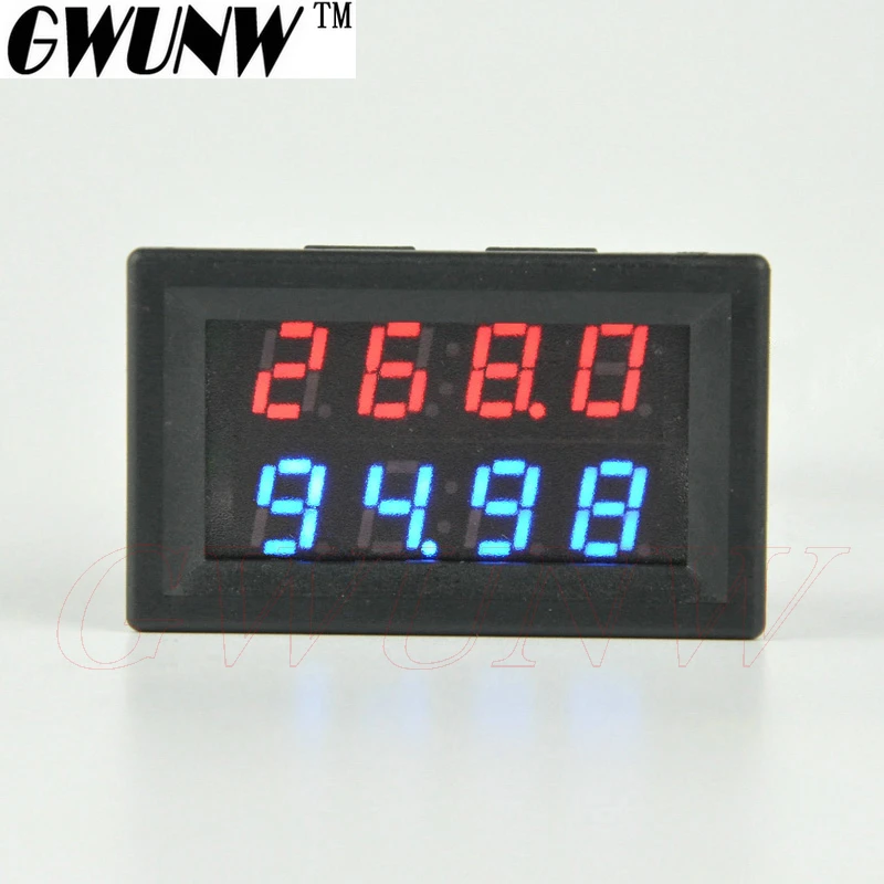

GWUNW BY42A 500V 100A DC 4 BIT Digital Voltage Ammeter Current Tester Meter Voltmeter Dual Display Red Blue Green LED