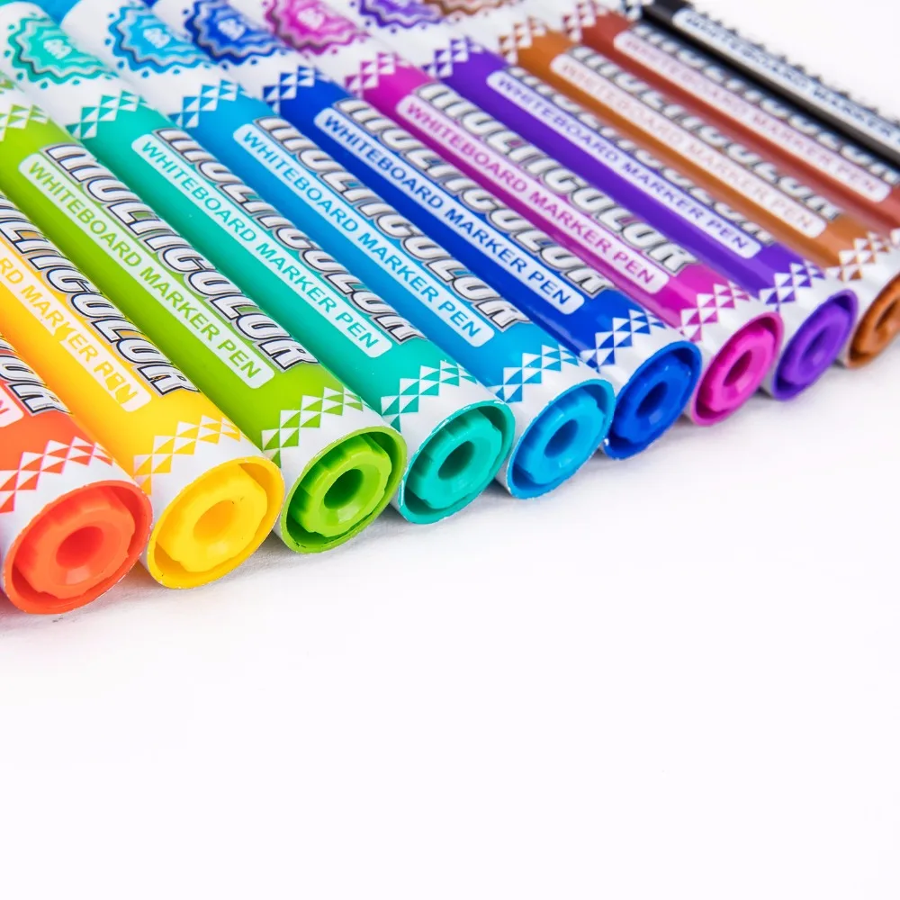 BAOKE 12Color White Board Markers for Office Alcohol Based Whiteboard