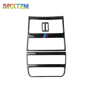 

SRXTZM For Bmw F10 5 Series Carbon Fiber Car Rear Air Conditioning Outlet Frame Decor Back AC Vents Trim Refit Stickers