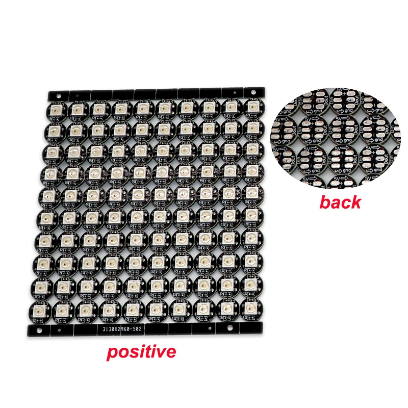 Светодиод WS2812B индивидуально адресуемый WS2812 IC RGB белый/черный 2812b светодиодный