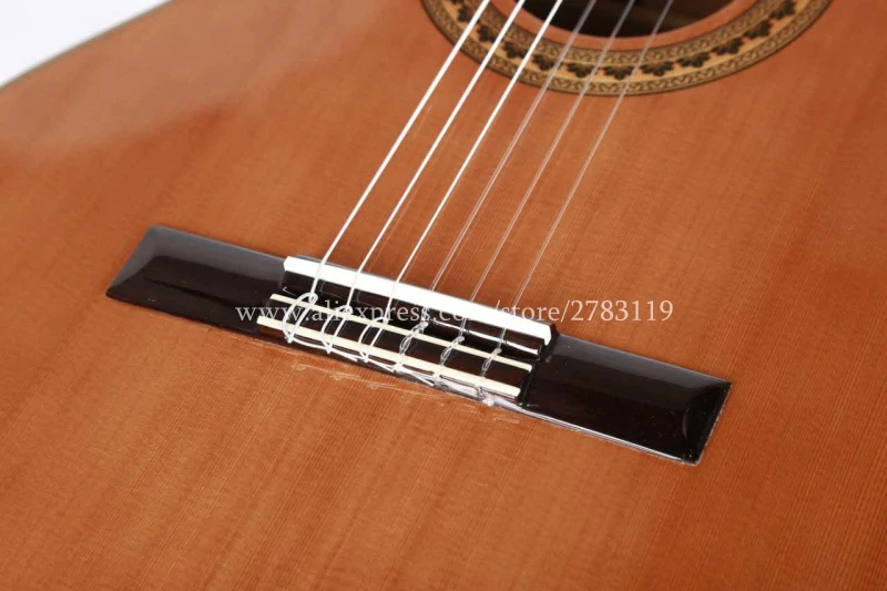 36 inch Handmade Spanish guitar,VENDIMIA SOLID Cedar /Rosewood Acoustic guitarras,classical guitar with Nylon string 580MM