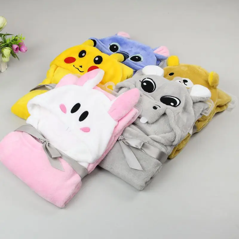 

2016 new Spring/Autumn Coral cashmere baby blankets coated newborn wind cloth bag can be used as towels sleeping baby cloak