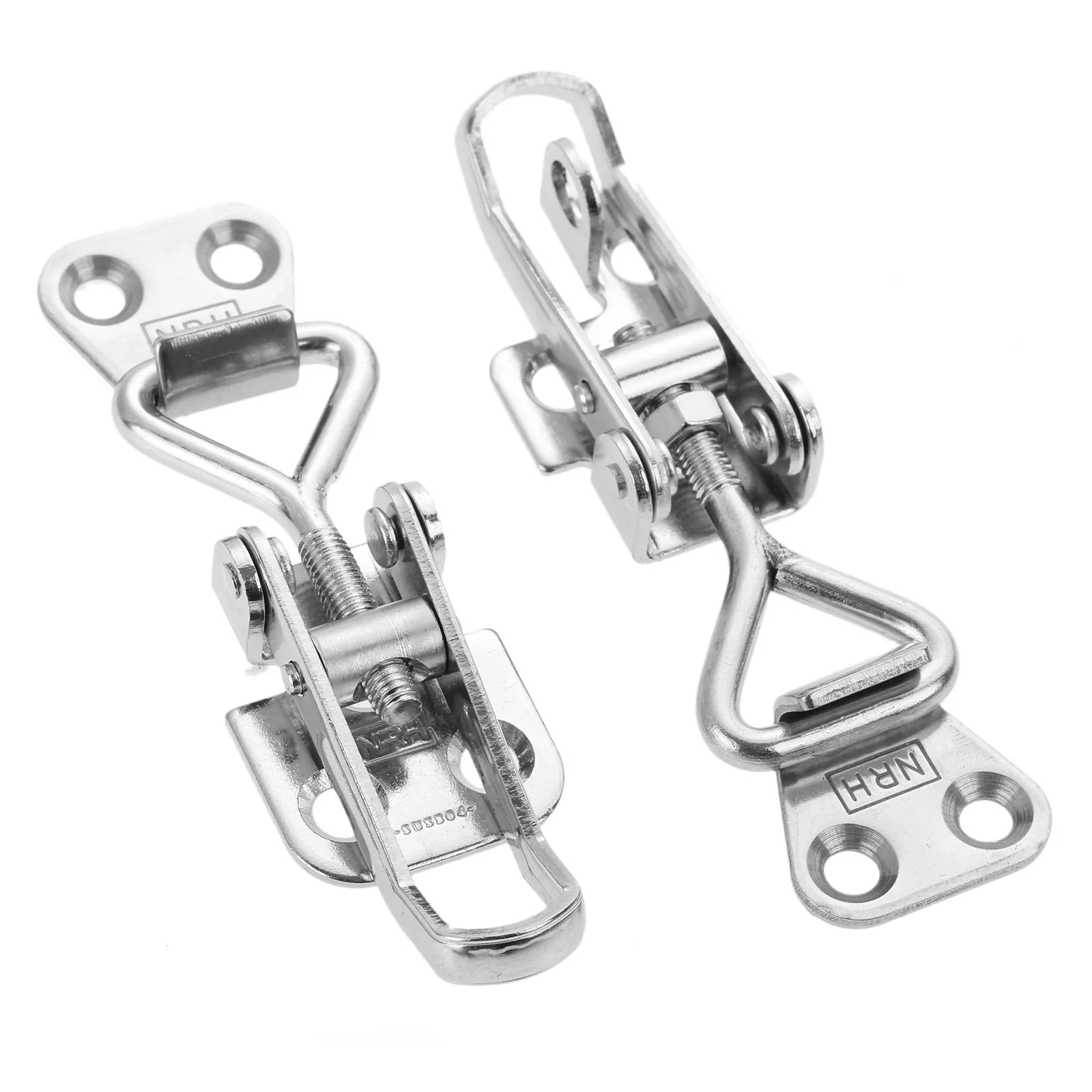 4PCS Set Stainless Steel Spring Draw Toggle Latch Catch for Cases Boxes Chest