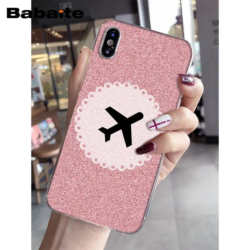 Travel the world paper plane aircraft pink